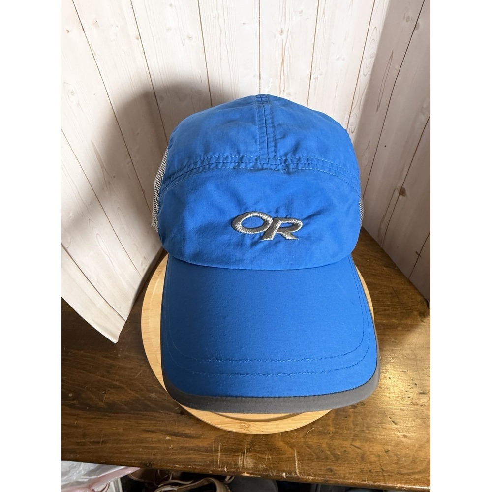 Outdoor Research Blue lightweight nylon hiking Running Hat Cap vented sides‎
